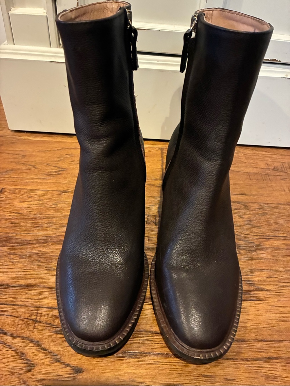 J.Jill Brown Leather Ankle Boots - size 7